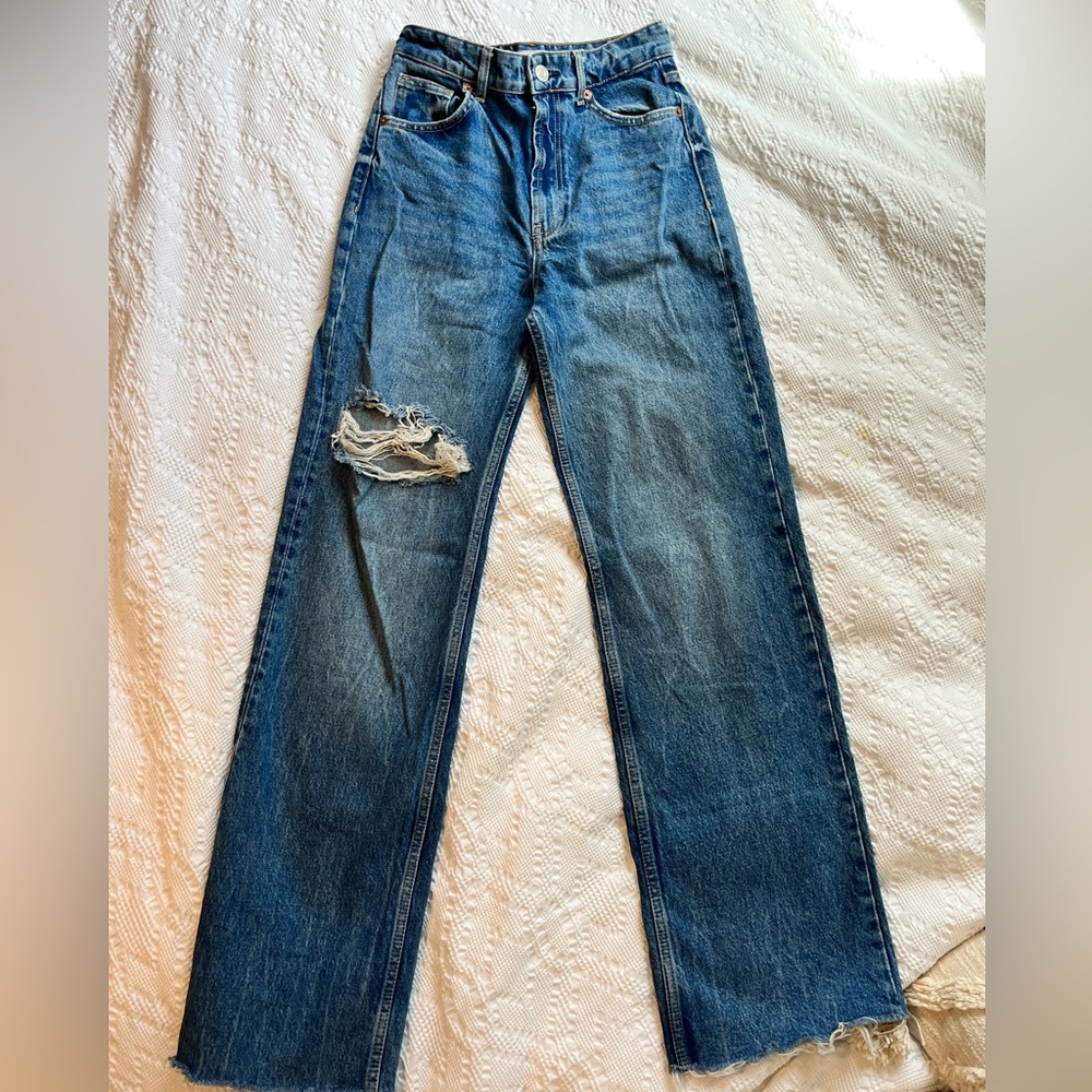 Zara Blue Mom Jeans (Size 4)